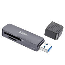 Memory card reader Hoco HB45 2-in-1 USB2.0 gray Memory card reader Hoco HB45 2-in-1 USB2.0 gray