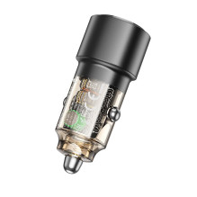 Automobilinis įkroviklis Borofone BZ20A PD65W+QC3.0 83W juodas Automobilinis įkroviklis Borofone BZ20A PD65W+QC3.0 83W juodas