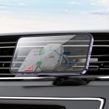 Car phone holder Hoco H29 mounts on the ventilation grille, magnetic
