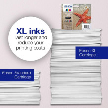 Epson Ink Cartridge - 603 Multipack XL, Dye and Pigment Inks, Cyan