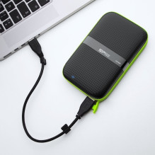 External hard drive HDD Silicon Power Armor A60 1TB Black-green (SP010TBPHDA60S3K)