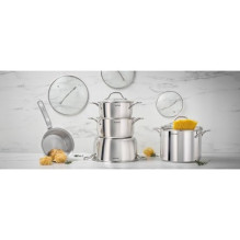 Virtuvės indų rinkinys - Tefal Intuition B864SA74 10 vnt. nerūdijančio plieno indai Virtuvės indų rinkinys - Tefal Intuition B864SA74 10 vnt. nerūdijančio plieno indai