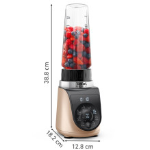 Blender - Tefal Blend Up BL190AF0 0.85L 1000W for ice crushing, beige, black, transparent Blender - Tefal Blend Up BL190AF0 0.85L 1000W for ice crushing, beige, black, transparent