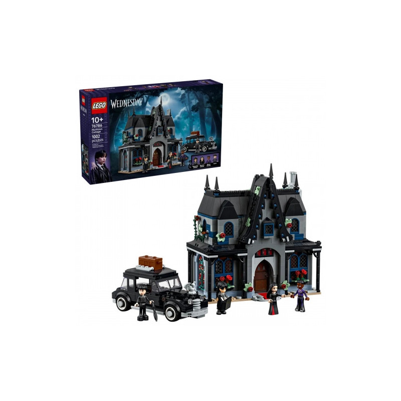 Konstruktorius - Lego 76786 Wednesday Morticias Cottage Set With Minifigures 2 Mini figūrėlės