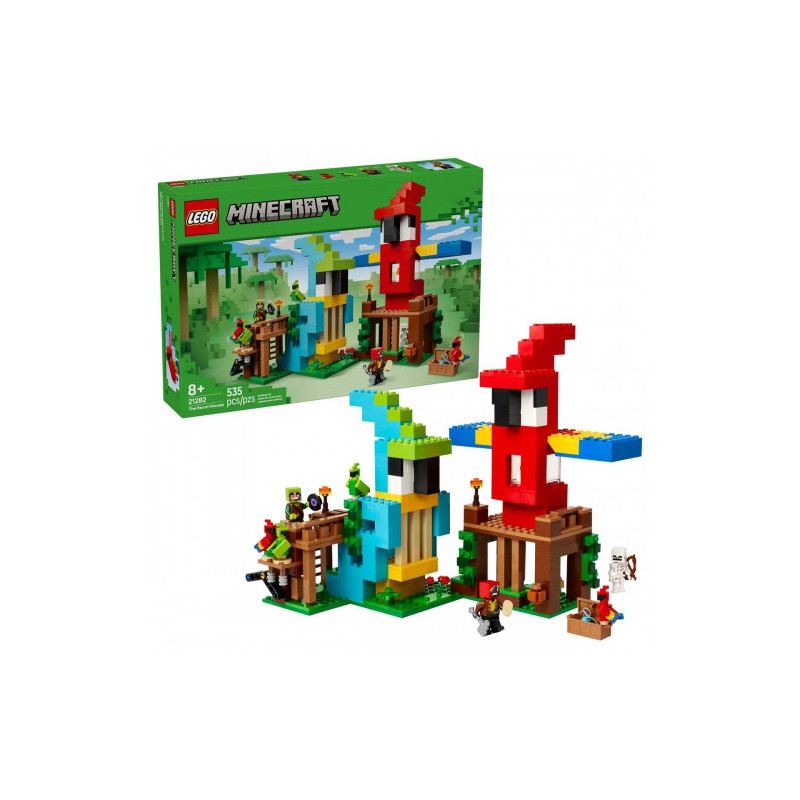 Žaislų konstravimo rinkinys - Minecraft The Parrot Houses 21282 535 Pcs