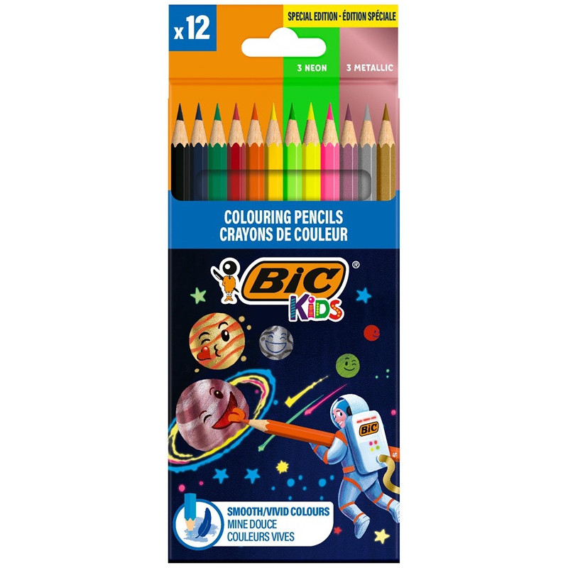 BIC COSMO Colored Pencils 12 colors