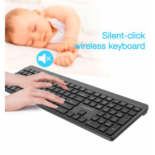KEYBOARD WRL SLIM 2.4G+BT US / KB-WPS-03 GEMBIRD