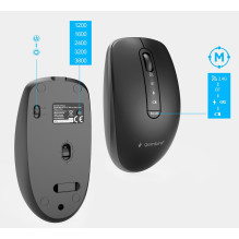 KEYBOARD +MOUSE WRL CYRILLIC / BK KBS-WPS-02-CYRL GEMBIRD
