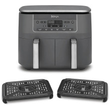 Ninja DZ300EU Doppel-Heißluftfritteuse Gray