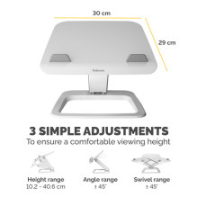 Fellowes stand bis 19" Max.4,5KG Hana LT weiß