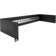 DELOCK 19" Hutschienenpanel 2 HE Black DELOCK 19" Hutschienenpanel 2 HE Black