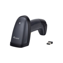 Equip 2D-Barcodescanner Belaidis lazeris / 2.4GHz+BT+Hlt Juodas