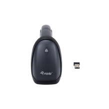 Equip 2D-Barcodescanner Belaidis lazeris / 2.4GHz+BT+Hlt Juodas
