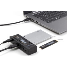 Delock C tipo USB keitiklis, skirtas 1 x M.2 NVMe SSD + Delock C tipo USB keitiklis, skirtas 1 x M.2 NVMe SSD +