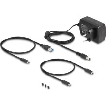 Delock C tipo USB keitiklis, skirtas 1 x M.2 NVMe SSD + Delock C tipo USB keitiklis, skirtas 1 x M.2 NVMe SSD +