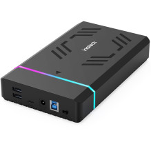 inateck 3.5" RGB Hard Drive Enclosure USB 3.0 2.5 / 3.5" SATA HDD / SSD
