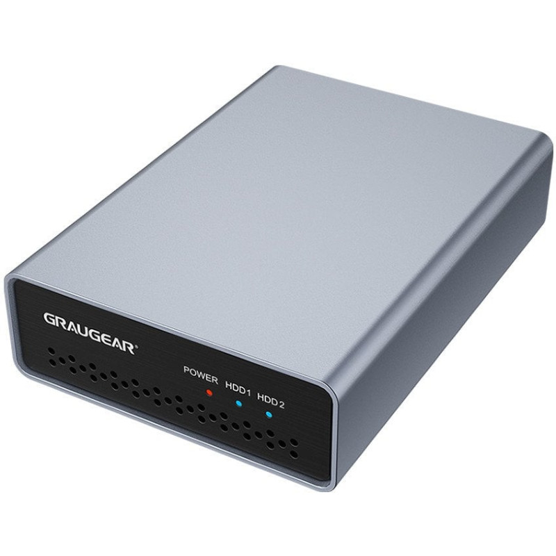 GRAUGEAR išorinis Raid Gehäuse 2x2,5"HDD / SSD USB 3.2 mažmeninė prekyba