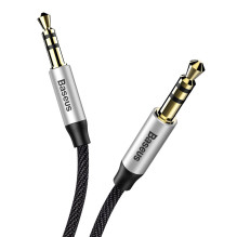 Baseus Audio Yiven M30 Kabelis 1.5M Silver / juodas (CAM30-CS1)