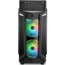 Sharkoon Gehäuse VG6-W RGB ATX 1xAcryl Juoda Sharkoon Gehäuse VG6-W RGB ATX 1xAcryl Juoda