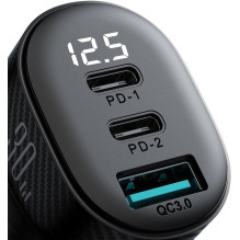Automobilinis įkroviklis Joyroom su skaitmeniniu ekranu, C+C+U, 30W, Black (JR-CCD04) Automobilinis įkroviklis Joyroom su skaitmeniniu ekranu, C+C+U, 30W, Black (JR-CCD04)