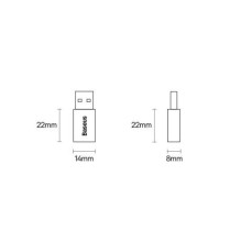 Baseus Converter Ingenuity Series Mini OTG Adaptor USB-A 3.1 Male to Type-C Female Blue (ZJJQ000103) Baseus Converter Ingenuity Series Mini OTG Adaptor USB-A 3.1 Male to Type-C Female Blue (ZJJQ000103)