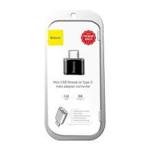 Baseus USB adapteris Female į Type-C Male Black (CATOTG-01) Baseus USB adapteris Female į Type-C Male Black (CATOTG-01)