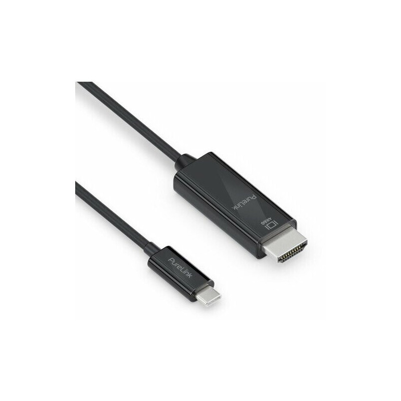 StarTech PureLink HDMI cable - USB-C to high-speed 4K Ultra HD 60Hz - gold-plated contacts - 1 m - Black