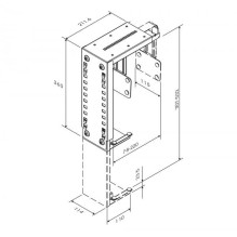 Neomounts PCH H:30-53cm B: 8-22cm Max.30KG Schw. Neomounts PCH H:30-53cm B: 8-22cm Max.30KG Schw.