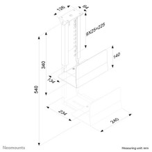 Neomounts PCH H:39-54cm B:13-23cm Max.30KG Skiemuo Neomounts PCH H:39-54cm B:13-23cm Max.30KG Skiemuo
