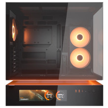 COUGAR Gehäuse Midi-Tower CFV235 Vision, ARGB, Glas, Black
