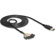 DELOCK USB kabelio TTL 6Pin Smeigtuko antraštė – A Bu / St 1.80m DELOCK USB kabelio TTL 6Pin Smeigtuko antraštė – A Bu / St 1.80m