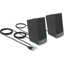 DELOCK Stereo 2.0 PC Lautsprecher 3,5mm Klinkenstecker USB DELOCK Stereo 2.0 PC Lautsprecher 3,5mm Klinkenstecker USB