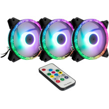 Inter-Tech Lüfter 120*120*25 ARGUS RGB-FAN SET RS-07, 3X LED mažmeninė prekyba Inter-Tech Lüfter 120*120*25 ARGUS RGB-FAN SET RS-07, 3X LED mažmeninė prekyba