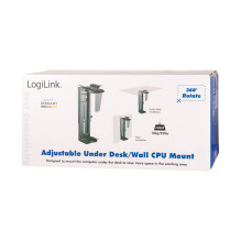 LogiLink PC-Halterung Untertisch- / Wandmontage reguliuojamas LogiLink PC-Halterung Untertisch- / Wandmontage reguliuojamas