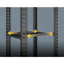 INTELLINET 19"Fachboden kintamasis Schienen 550mm tief juoda INTELLINET 19"Fachboden kintamasis Schienen 550mm tief juoda