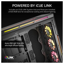 Corsair iCUE LINK 5000T LX PC-Gehäuse, Midi-Tower, E-ATX, RGB, Tempered Glass - Black Corsair iCUE LINK 5000T LX PC-Gehäuse, Midi-Tower, E-ATX, RGB, Tempered Glass - Black