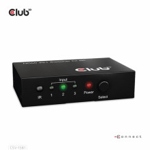 Club3D HDMI Switchbox 3 Eingänge - 1 Ausgang 8K60Hz UHD retail Club3D HDMI Switchbox 3 Eingänge - 1 Ausgang 8K60Hz UHD retail