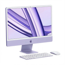 iMac Z1E7 59.62cm 23.5inch Standard Glass M4 8C CPU / 8C GPU / 16C NE 16GB 256GB SSD Without Eth MM MaKey DE Purple