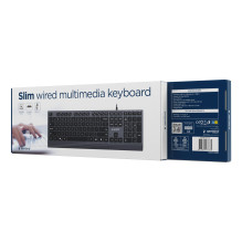 KEYBOARD MULTIMEDIA USB ENG / BLACK KB-MCH-06 GEMBIRD