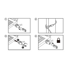 LogiLink NBS013 cable lock LogiLink NBS013 cable lock