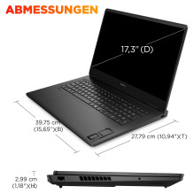HP OMEN 17-db1176ng RYZ AI 7 350 / 32GB / 1TB SSD / RTX5070 / FreeDOS