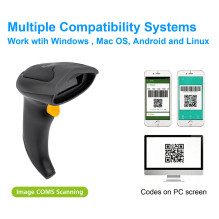 Equip 2D-Barcodescanner Laser Wireless / 2.4GHz+BT+Hlt schwarz