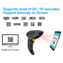 Equip 2D-Barcodescanner Laser Wireless / 2.4GHz+BT+Hlt schwarz