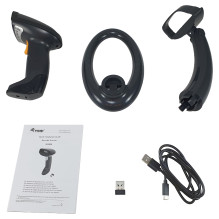 Equip 2D-Barcodescanner Laser Wireless / 2.4GHz+BT+Hlt schwarz