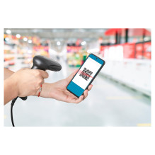 MANHATTAN 2D LED Barcodescanner 320mm 1,4m USB-Kabel schwarz