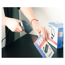 MANHATTAN 2D LED Barcodescanner 320mm 1,4m USB-Kabel schwarz