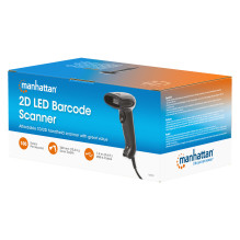 MANHATTAN 2D LED Barcodescanner 320mm 1,4m USB-Kabel schwarz