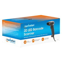 MANHATTAN 2D LED Barcodescanner 320mm 1,4m USB-Kabel schwarz