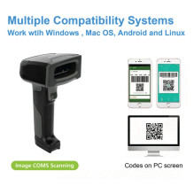 Equip 2D-Barcodescanner Laser Wireless / 2.4GHz+BT+Hlt grau