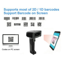 Equip 2D-Barcodescanner Laser Wireless / 2.4GHz+BT+Hlt grau